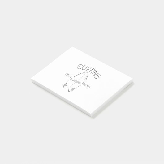 Surfen sinds de jaren '90 post-it® notes (Schuin)