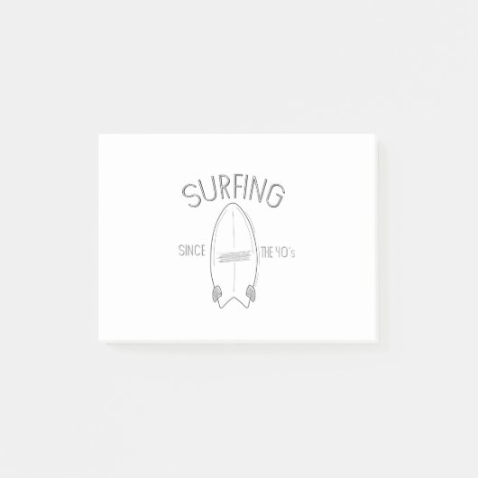 Surfen sinds de jaren veertig post-it® notes (Voorkant)