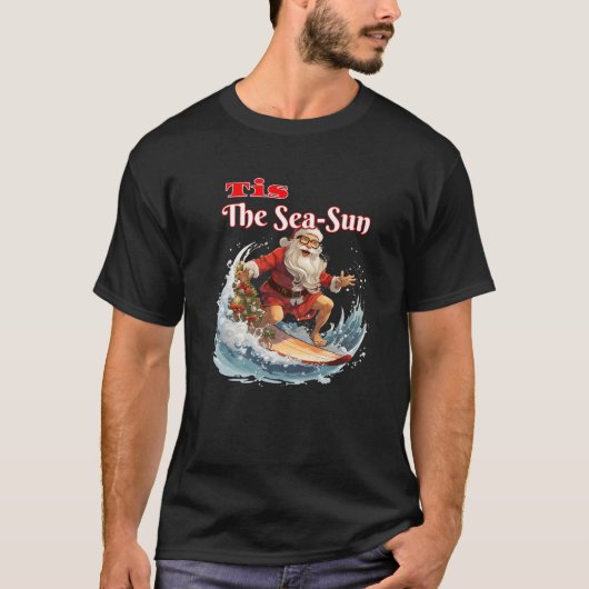 Surfen Sinterklaas Dit is het Zee Sun Premium T-shirt (Voorkant)