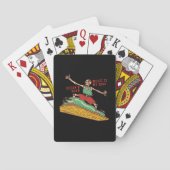 Surfen Skelet op Pokerkaarten (Achterkant)