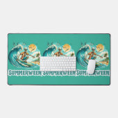 Surfen Skeleton Zomer Tussen Strand Vibes Bureaumat (Keyboard & Muis)