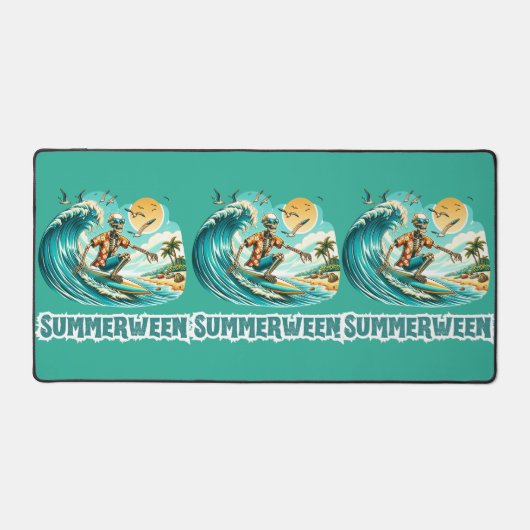 Surfen Skeleton Zomer Tussen Strand Vibes Bureaumat (Voorkant)