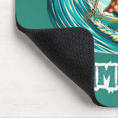 Surfen Skeleton Zomer Tussen Strand Vibes Muismat (Hoek)