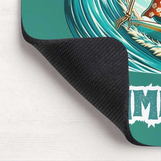Surfen Skeleton Zomer Tussen Strand Vibes Muismat (Hoek)