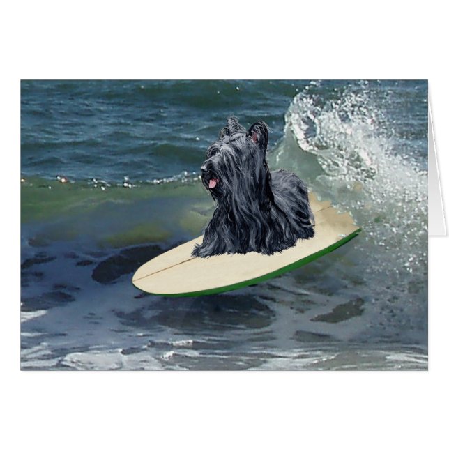 Surfen Skye Terrier (Voorkant Horizontaal)