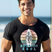Surfen Soul Retro Surfer ontwerp T-shirt