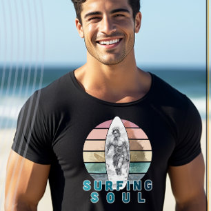 Surfen Soul Retro Surfer ontwerp T-shirt