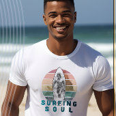 Surfen Soul Retro Surfer ontwerp T-shirt