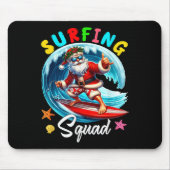 Surfen Squad Kerstmis in juli Santa Hawaiian Fun Muismat (Voorkant)