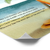 Surfen strand - Niet zeggen baby Poster (Hoek)