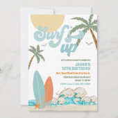 Surfen Strand Verjaardagsfeest Uitnodiging (Voorkant)