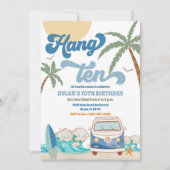 Surfen Strand Verjaardagsfeest Uitnodiging (Voorkant)