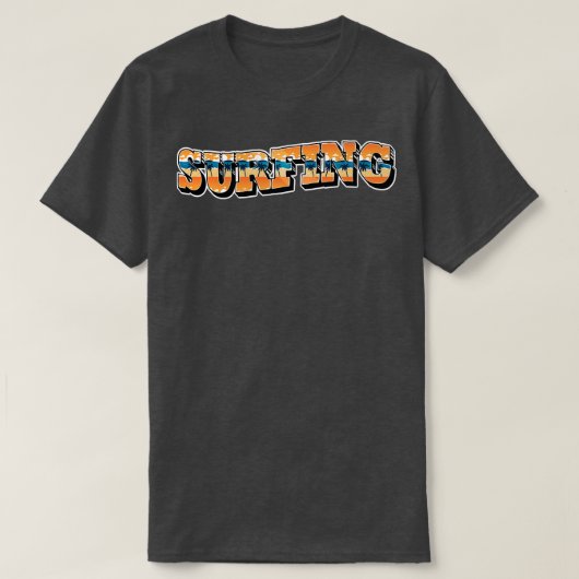 Surfen Strand Zomer Typografie T-shirt (Design voorkant)