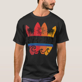 Surfen Surf Board Beach Vakantie Surfer T-shirt