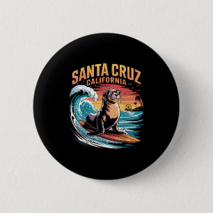 Surfen Surfen 70s 80s Santa Cruz California Retro Ronde Button 5,7 Cm