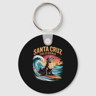Surfen Surfen 70s 80s Santa Cruz California Retro Sleutelhanger