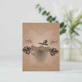 Surfen, surfen briefkaart (Staand voorkant)