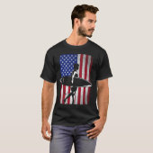 Surfen Surfer 4 juli Amerikaanse vlag voor M T-shirt (Voorkant volledig)