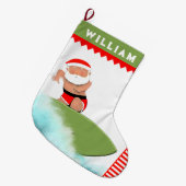 Surfen Surfer Grote Kerstsok (Voorkant (Hangend))