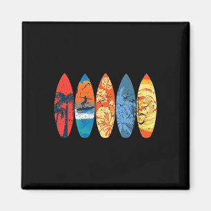 Surfen Surfer Palmboom Surfplank Zonsondergang Gol Magneet