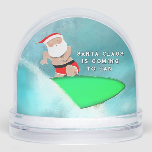 Surfen Surfer Vakantie Cadeau Sneeuwbol (Voorkant)