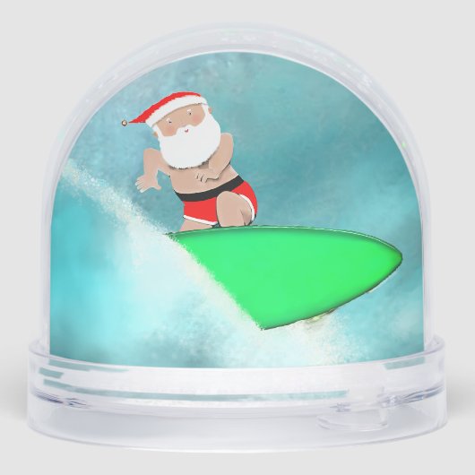 Surfen Surfer Vakantie Cadeau Sneeuwbol (Achterkant)