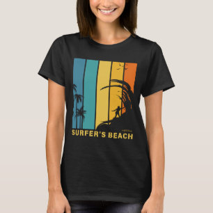 Surfen Surfer's Beach Aguadilla Puerto Rico T-shirt