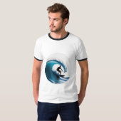 Surfen T-shirt (Voorkant volledig)
