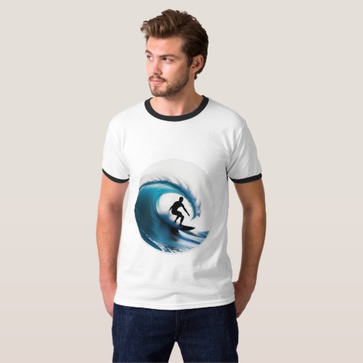 Surfen T-shirt (Voorkant volledig)