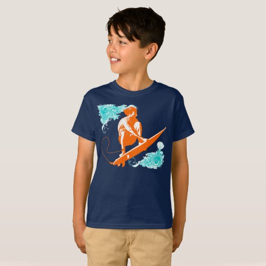 Surfen T-shirt (Voorkant volledig)