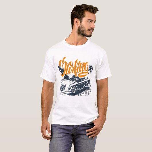 Surfen T-shirt (Voorkant volledig)