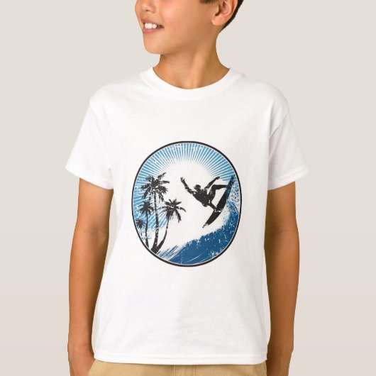 Surfen T-shirt (Voorkant)