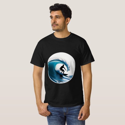 Surfen T-shirt (Voorkant volledig)