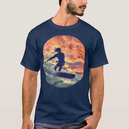 Surfen T-shirt (Voorkant)