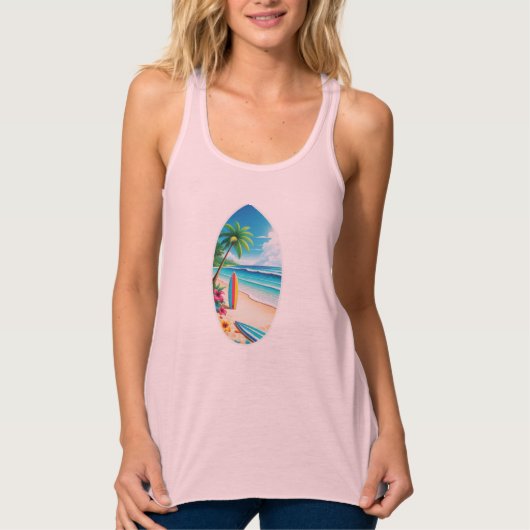 Surfen Tanktop (Voorkant)