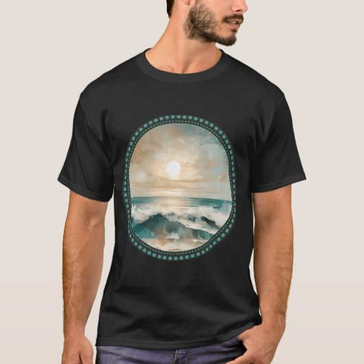 Surfen...The Waves †ontwerp 29 T-shirt (Voorkant)