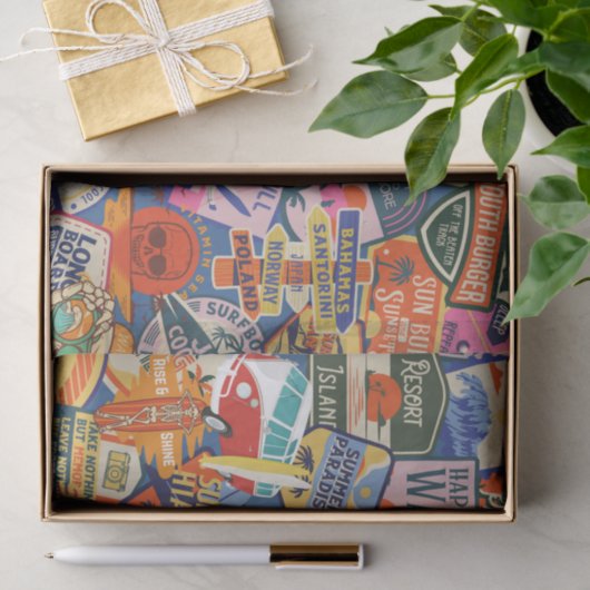 Surfen Tissuepapier (Geschenk)