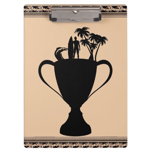 Surfen Trofee Klembord (Voorkant)
