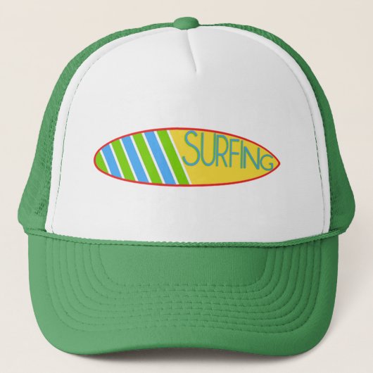Surfen- Trucker Hat Pet (Voorkant)