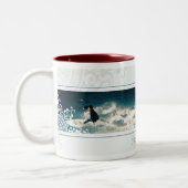 Surfen Tweekleurige Koffiemok (Links)