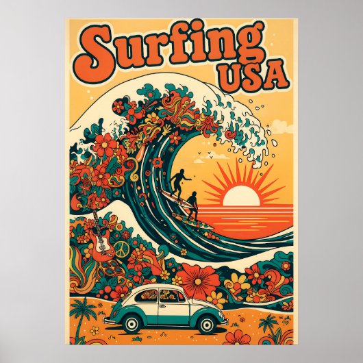 Surfen USA V10 Poster (Voorkant)
