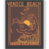 SURFEN VENETIË STRAND CALIFORNIË STICKER (Voorkant)