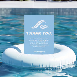 Surfen verjaardag, de grote bedankkaart