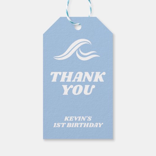 Surfen verjaardag, de grote cadeaulabel (Achterkant)