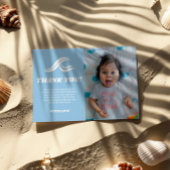 Surfen verjaardag, de grote foto dank u kaart