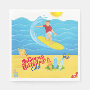 Surfen Verjaardag  Servet