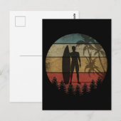 SURFEN VINTAGE BRIEFKAART (Voorkant / Achterkant)