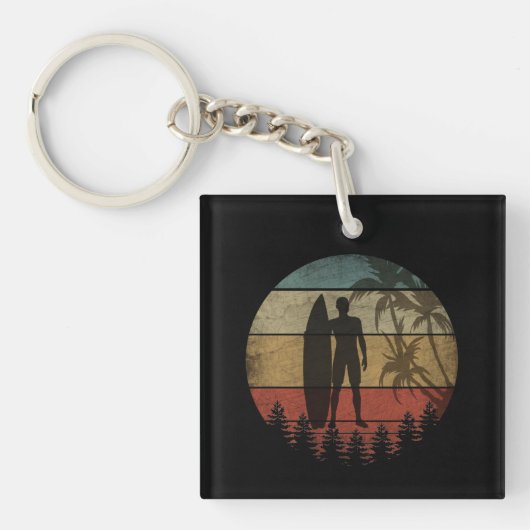 SURFEN VINTAGE SLEUTELHANGER (Voorkant)