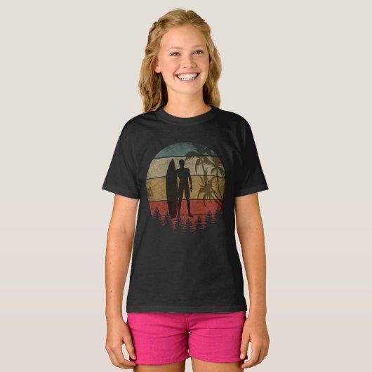 SURFEN VINTAGE T-SHIRT (Voorkant volledig)