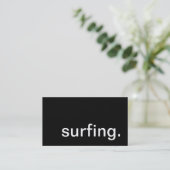 surfen. visitekaartje (Staand voorkant)